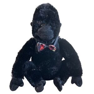 Destination Nation Gorilla Plush Kids 10in Black Excellent‎ Holiday Bow Tie